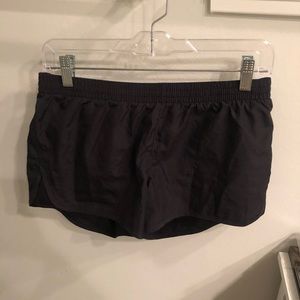 Black athletic shorts